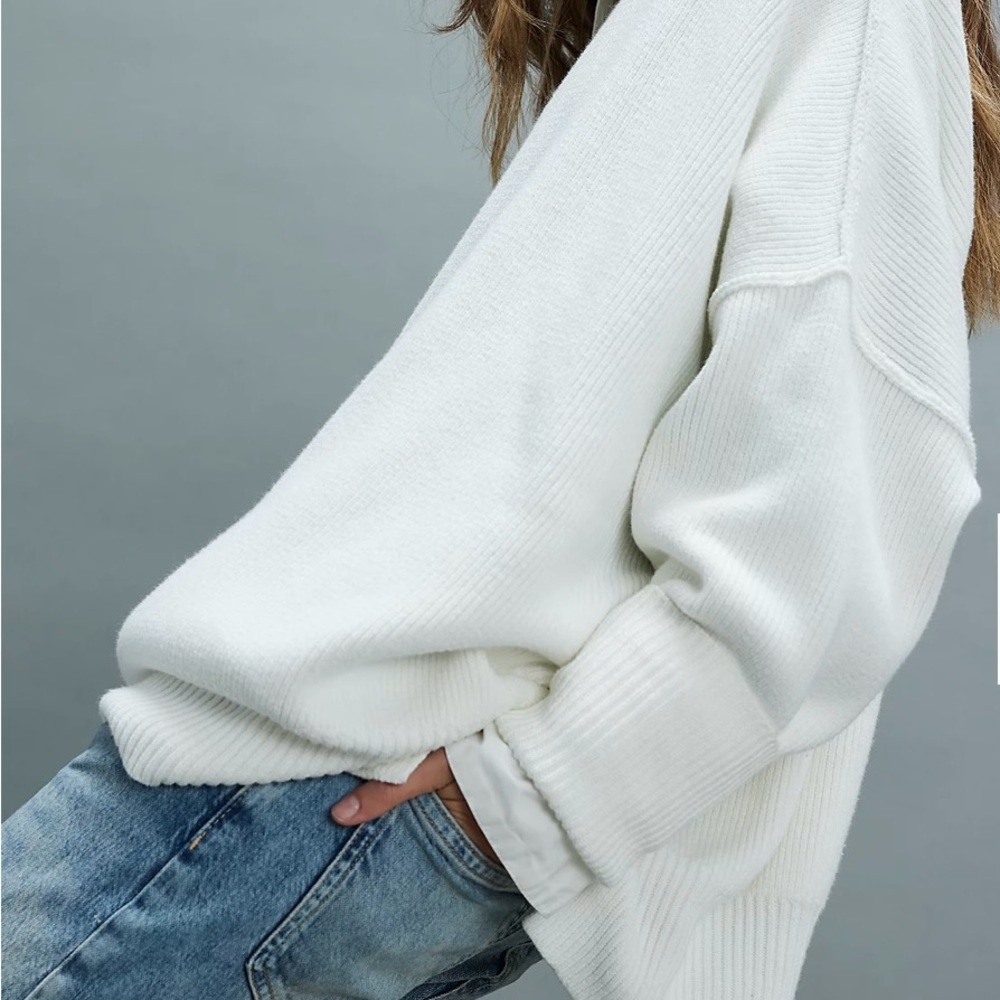 Free people Women's White Sweater